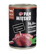 Pan Mięsko dla kota Wieprzowina z jeleniem 400g