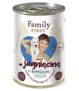Family First Junior Bogata w jagnięcinę 400g