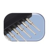 Zgrzebło z obrotowymi zębami - 7x14cm