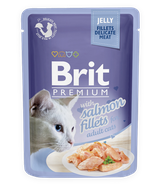 Brit Premium Cat Adult Salmon Fillets w galaretce 85g