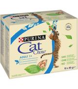 Purina Cat Chow z łososiem i fasolą 10x85g