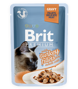 Brit Premium Cat Adult Turkey Fillets w sosie 85g