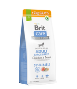 Brit Care Dog Sustainable Adult Large Chicken & Insect 12kg + 2kg GRATIS