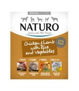 Naturo kurczak i jagnięcina z ryżem i warzywami 400g