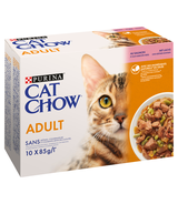 Purina Cat Chow z łososiem i fasolą 10x85g