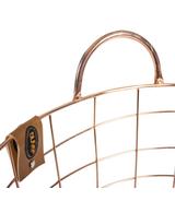 Druciany kosz dla kota DUVO+ - miedziany - 37x37x39cm