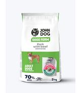John Dog Wieprzowina z wołowiną i ryżem dla dorosłych psów małych ras 3kg