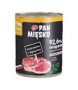 Pan Mięsko dla psa Wieprzowina z jagnięciną 800g