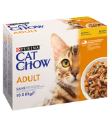 Purina Cat Chow z kurczakiem i cukinią 10x85g