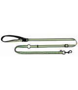 Smycz do joggingu szaro-zielona