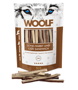 Woolf Long Rabbit and Cod Sandwich 100g