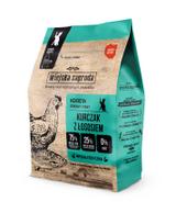 Wiejska Zagroda Kurczak z łososiem dla kociąt 400g