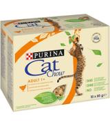 Purina Cat Chow z kurczakiem i cukinią 10x85g