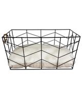 Druciany kosz dla kota DUVO+ prostokątny - 40x29x19cm