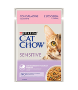 Purina Cat Chow Sensitive z łososiem i cukinią 85g