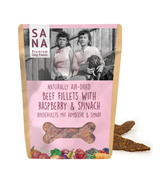 SANADog Beef Fillets with raspberry & spinach 100g