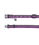 Obroża z cekinami i dzwonkiem