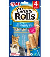 Churu  Cat Rolls Chicken wraps tuna  & scallop 40g