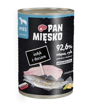 Pan Mięsko dla psa Indyk z dorszem 400g