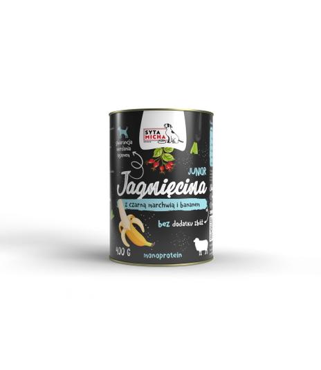 Syta Micha Junior Jagnięcina z czarna marchwią i bananem 400g
