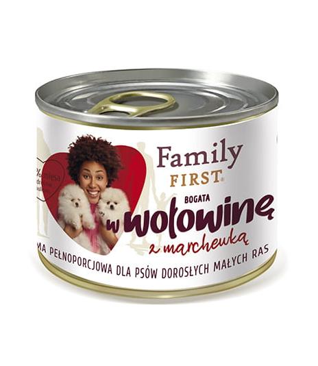 Family First Małe Rasy Bogata w wołowinę 200g