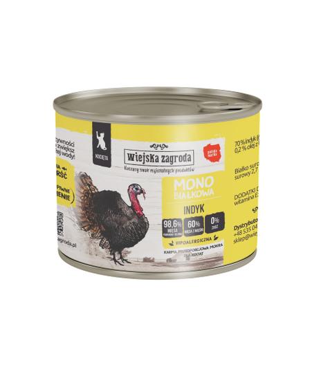 Wiejska Zagroda Mono Indyk dla kociąt 200g