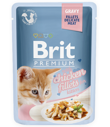Brit Premium Kitten Chicken Fillets w sosie 85g