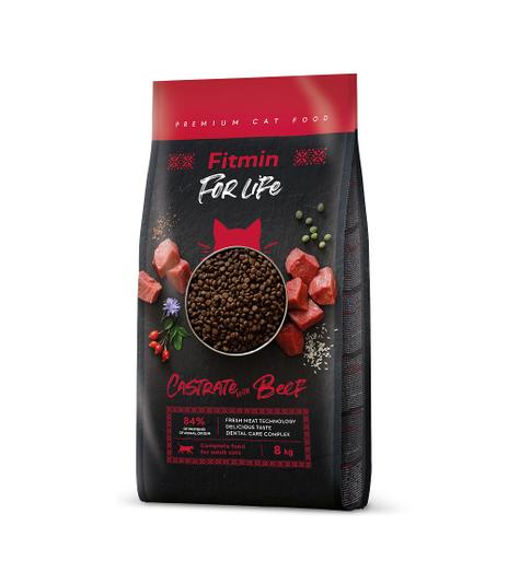 Fitmin For Life Cat Castrate Beef 8kg