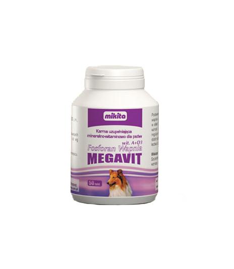 Fosforan Wapnia Wit. A + D3 Megavit  - 50 tabletek