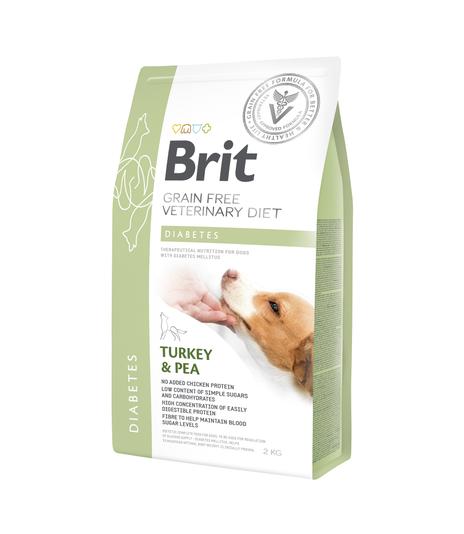 Brit Veterinary Diets Dog GF Diabetes Turkey & Pea 2kg