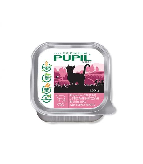 Pupil Premium Bogata w cielęcinę z sercami indyczymi 100g