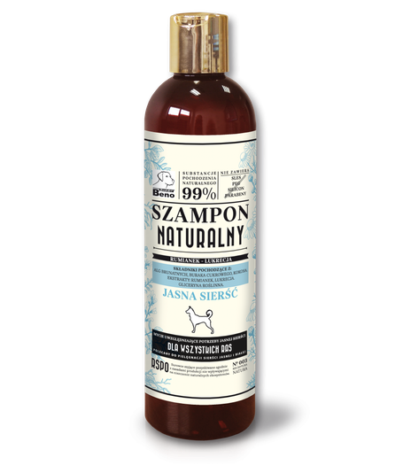 Super Beno Szampon Naturalny Jasna sierść 300ml