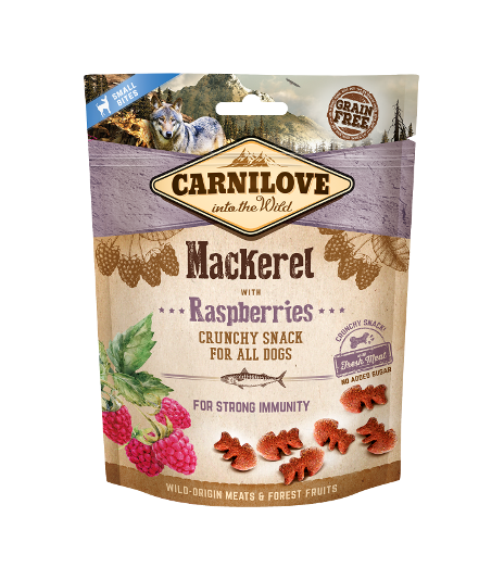 Carnilove Crunchy Snack Mackrel & Raspberries - 200g