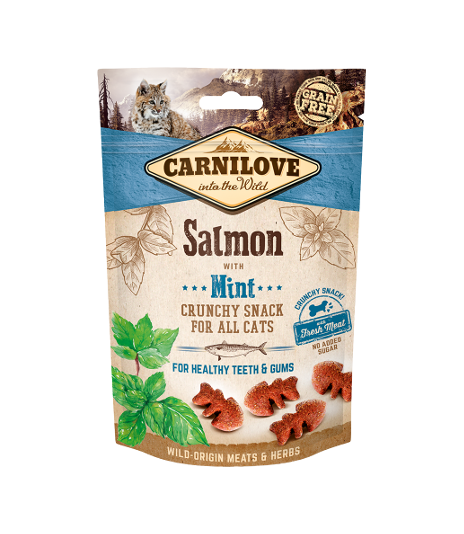 Carnilove Crunchy Salmon with mint 50g
