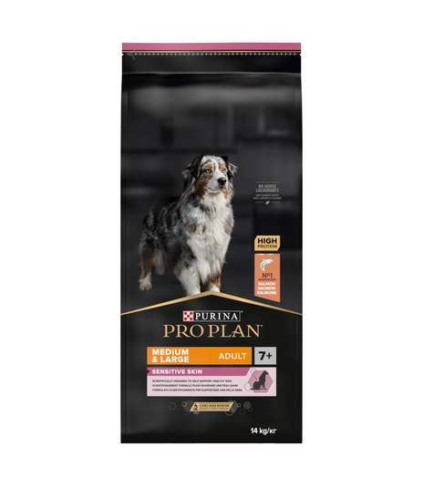 Purina Pro Plan Adult 7+ Medium Sensitive Skin 14kg