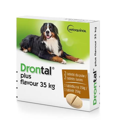 Drontal Plus Flavour 35kg - 2 tabletki dla psów