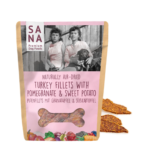 SANADog Turkey Fillets with pomegranate & sweet potato 100g