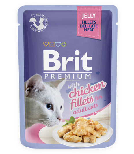 Brit Premium Cat Adult Chicken Fillets w galaretce 85g