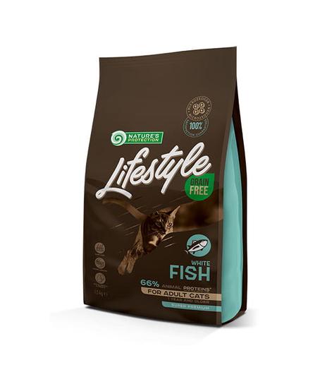 Nature's Protection Lifestyle GF Adult Cat White Fish 1,5kg