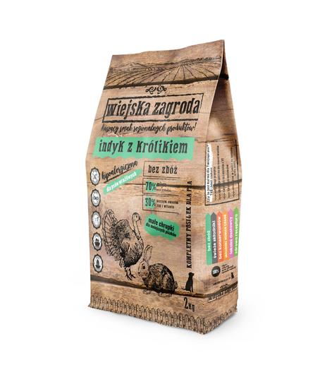 Wiejska Zagroda indyk z królikiem 2kg