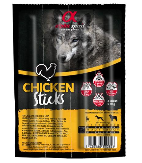 Alpha Spirit Paluszki Chicken - czteropak