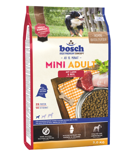 Bosch Mini Adult Lamb & Rice - 3kg