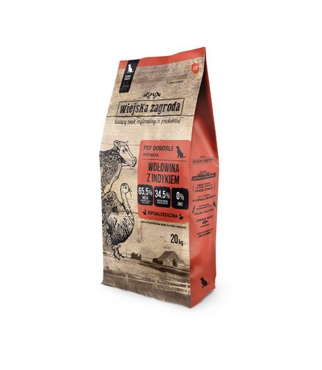 Wiejska Zagroda Wołowina z indykiem 20kg