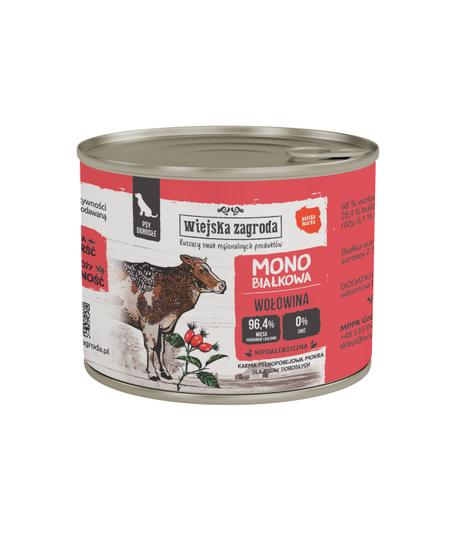 Wiejska Zagroda Mono Wołowina dla psa 200g
