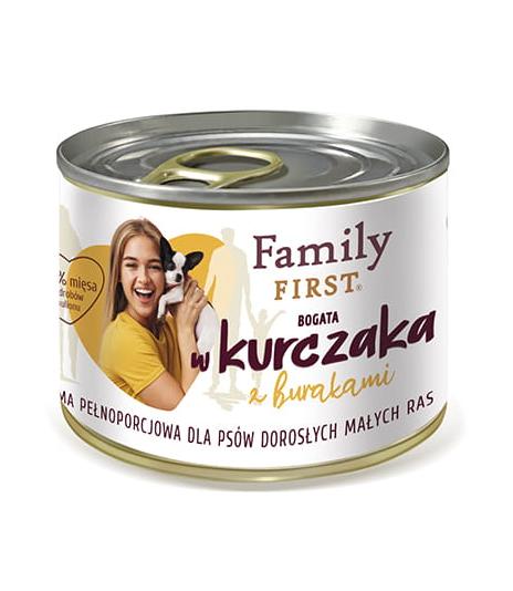 Family First Małe Rasy Bogata w kurczaka 200g