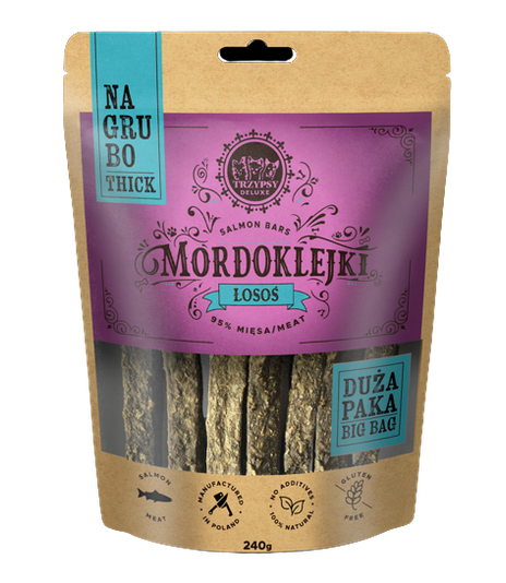Mordoklejki na grubo Łosoś 240g
