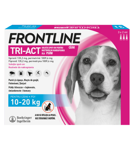 Frontline Krople TRI-ACT dla psów (10-20kg)