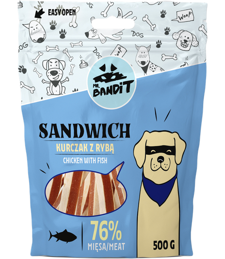 Mr. Bandit Sandwich Kurczak z rybą 500g