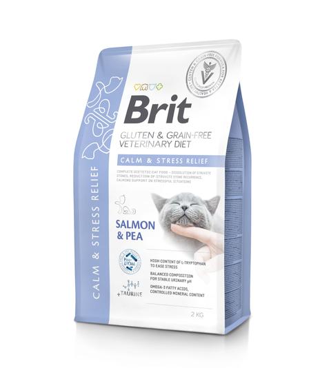 Brit Veterinary Diets Cat GF Calm & Stress Relief 2kg