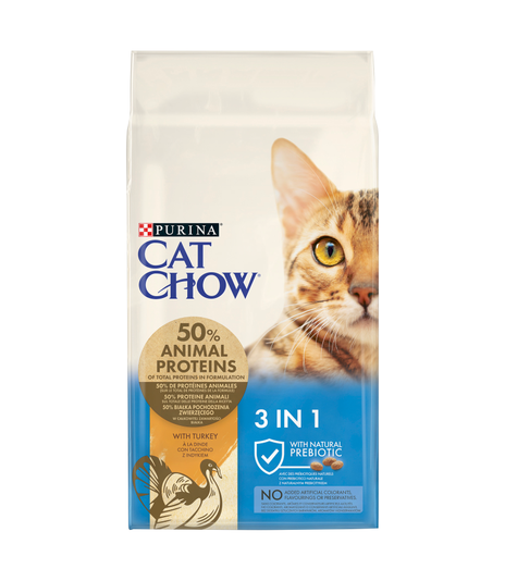 Purina Cat Chow 3w1 - 15kg (12+3kg)